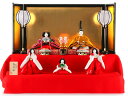 雛人形 ひな人形 雛 毛氈二段飾り 五人飾り 駿河雛人形 望月麗光作 高倉雛 京九番親王 極上本頭 正絹 黄櫨染 【2025年度新作】 h313-kts-tjs...