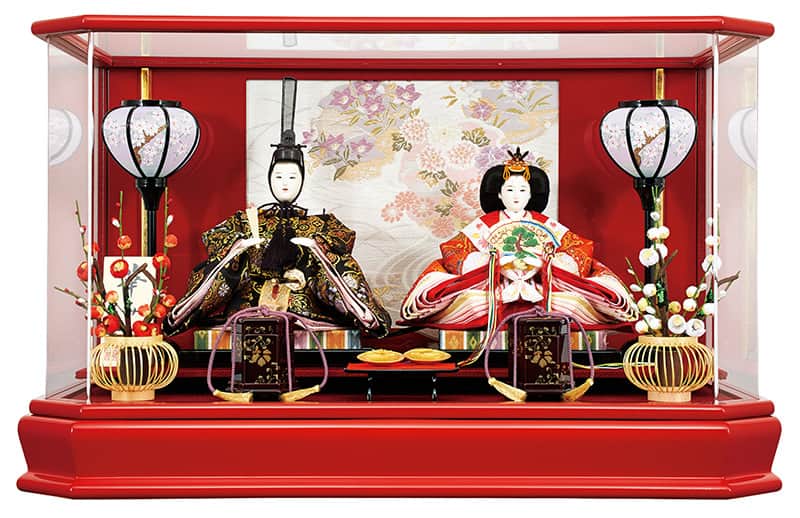 雛人形 吉徳大光 ひな人形 雛 ケース飾り 親王飾り 華みかど 小三五親王 六角アクリルケース 【2021年度新作】 h033-ys-322909 ひな祭り