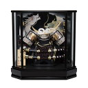 五月人形 コンパクト 兜ケース飾り 兜飾り 春岳作 12号 六角ケース 【2025年度新作】 h075-fz-5720-72-051