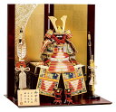 五月人形 豊久 鎧平飾り 鎧飾り 武蔵朔太郎作 赤紫沢瀉 正絹糸威 7号 【2025年度新作】 h075-mo-501521 GG-077