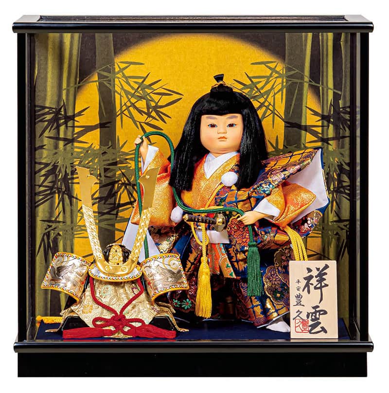 五月人形 豊久 武者人形 ケース飾り 祥雲 6号 【2024年度新作】 h065-mo-530747 GG-219