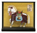 五月人形 コンパクト 豊久 ケース飾り 穂洲作 京馬飾 10号 【2025年度新作】 h055-mo-532305 GF-232