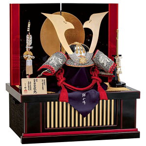五月人形 コンパクト 豊久 兜収納飾り 兜飾り 鈴甲子雄山作 櫛引八幡宮所蔵模写 白糸褄取 30号 【2025年度新作】 h075-mo-502841 GG-005