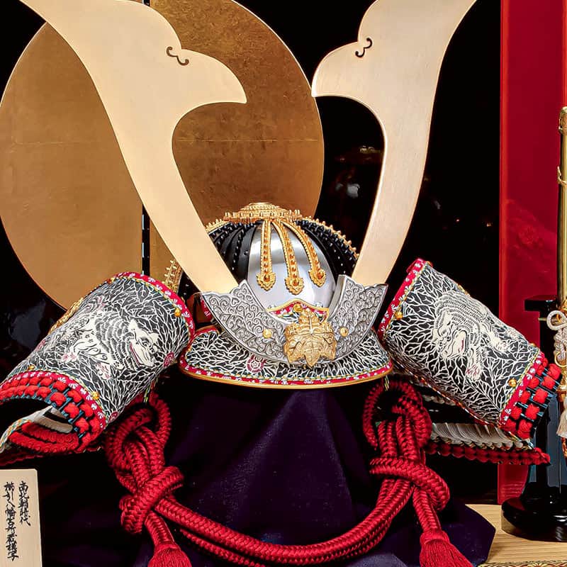 五月人形 豊久 兜収納飾り 兜飾り 鈴甲子雄山作 櫛引八幡宮所蔵模写 白糸褄取 30号 【2023年度新作】 h055-mo-502636 GF-005|人形屋ホンポ特急/雛人形五月人形 五月人形 豊久 兜収納飾り 兜飾り 鈴甲子雄山作 櫛引八幡宮所蔵模写 白糸褄取 30号 【2023年度新作】 h055-mo-502636 GF-005|人形屋ホンポ特急/雛人形五月人形