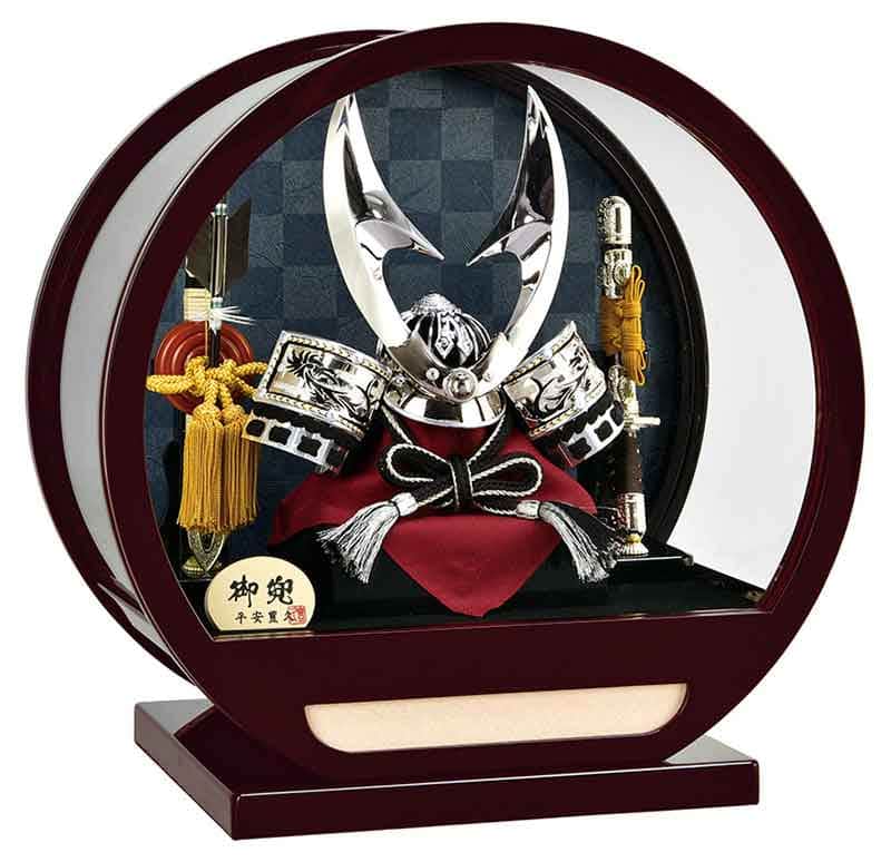 五月人形 コンパクト 豊久 兜ケース飾り 兜飾り 伊吹 8号 アクリルケース 【2025年度新作】 h075-mo-525650 GG-183