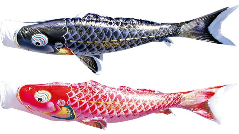 千寿 よろこびの鯉 撥水加工 ポリエステル立体交差織生地