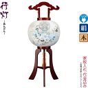 盆提灯 行灯 紋入 瑞 11号 サクラ色塗 左 電気コード式LED 絹製 絹二重 ワンタッチ式 家紋入れ代込み 【2025年度新作】 h078-ymt-5813
