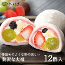 \母の日 まだ間に合う/ フルーツ大福12個詰合せ 祇園ぽっちり 大福 フルーツ大福 12個入 京都 祇園 仁々木 ににぎ 大福 いちご ブルーベリー 栗 ぶど...