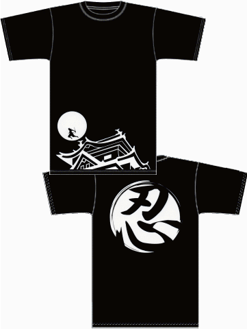 【定番】半袖忍者Tシャツ(暗躍) 大人サイズ≪忍者 NINJA にんじゃ/侍 SAMURAI さむらい/手裏剣 syuriken しゅりけん/刀 Sword/衣装 袴/くノ一 kunoichi/ハロウィン Halloween/仮装/コスプレ≫