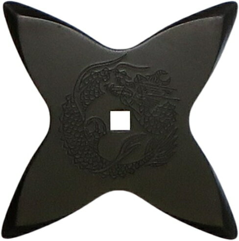 鉄製手裏剣（黒燻し）十字 ≪ 忍者 NINJA にんじゃ 侍 SAMURAI さむらい 手裏剣 syuriken しゅりけん 刀 Sword 衣装 袴 くノ一 kunoichi ハロウィン Halloween 仮装 コスプレ ≫