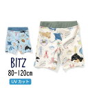 【40％】セール BIT’z【ビッツ】海の生き物図鑑柄 ボクサー 水着【人気 子供服 ブランド ベビー キッズ スイムウェア 水着 海 海水浴 ビーチ スイミング プール 水遊び UV加工 UVカット 総柄 男の子 かわいい sale】B276032