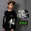 【40%】セール R.O.G Reboot of Graffiti【リブート】トレーナー【人気 子供服 キッズ ジュニア トップス スウェット 長袖 切替 無地...