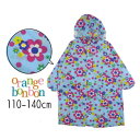 【40%】セール orange bon bon【オレンジボンボン】フラワー ドット 柄 レインコート【人気 子供服 ブランド キッズ レイン お花 水玉 合羽 ...