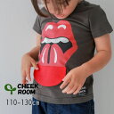 【40%】セール CHEEK ROOM【チークルーム】ROCK Tシャツ【人気 子供服 キッズ トップス 半袖 半T プリント ロック くちびる ギター 仕掛け ギミック 知育服 ユニーク 個性的 楽しい かわいい 男の子 女の子】440160