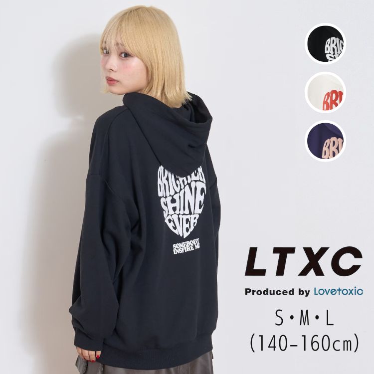 【10％】セール LTXC【Lovetoxic】プクプク ハート ルーズ パーカー【人気 子供服 ブランド キッズ ジ..