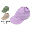 【半額】【1650円→825円】セール Needle Works【ニードルワークス】Ribbon Cap【子供 ブランド キッズ ジュニア 小物 帽子 キャップ アウトドア 外遊び 日よけ付き ネックカバー 無地 シンプル リボン かわいい キュート おしゃれ 女の子 sale】2121734