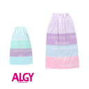 【40％】セール ALGY【アルジー】ボーダー ラップタオル 100cm【人気 子供服 ブランド キッズ ジュニア 小物 タオル 巻きタオル まきまき スイムグッズ プール 海 水遊び 着替え ロゴ おしゃれ かわいい 女の子 sale】A3GG143