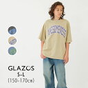 【10%】セール GLAZOS【グラソス】ピグメント カレッジ ロゴ Tシャツ【人気 子供服 キッズ ジュニア トップス 半袖 半T プリント シンプル かっこ...