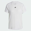 ADIDAS アディダス HR7796 AEROREADY トレイン エッセンシャルズ ミニマル ロゴ クルーネック半袖Tシャツ レディース Tシャツ