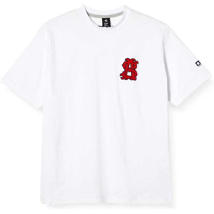 【当日発送】 CONVERSE コンバース CA211382-1100 クルーネックTシャツホワイト 半袖Tシャツ