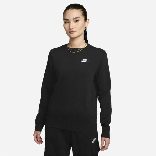 NIKE ナイキ DQ5474-010 ウィメンズ NSW クラブ STD フリース L/S クルー ウィメンズ スウェットシャツ NIKE ナイキ DQ5474-010 ウィメンズ NSW クラブ STD フリース L/S クルー ウィメンズ スウェットシャツ