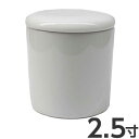 骨壷 2.5寸 白無地 シリコンパッキン付き 陶器製 シンプル