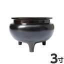 【50円OFFクーポン配布お買い物マラソン】香炉 3寸 鍋長色 真鍮製 直径9.2cm