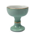 青磁 金筋 仏器 大 陶器 直径5.6cm