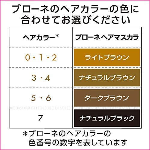 ブローネ ヘアマスカラ 12ml【×2個セット】ダークブラウン/ ナチュラルブラック/ナ...