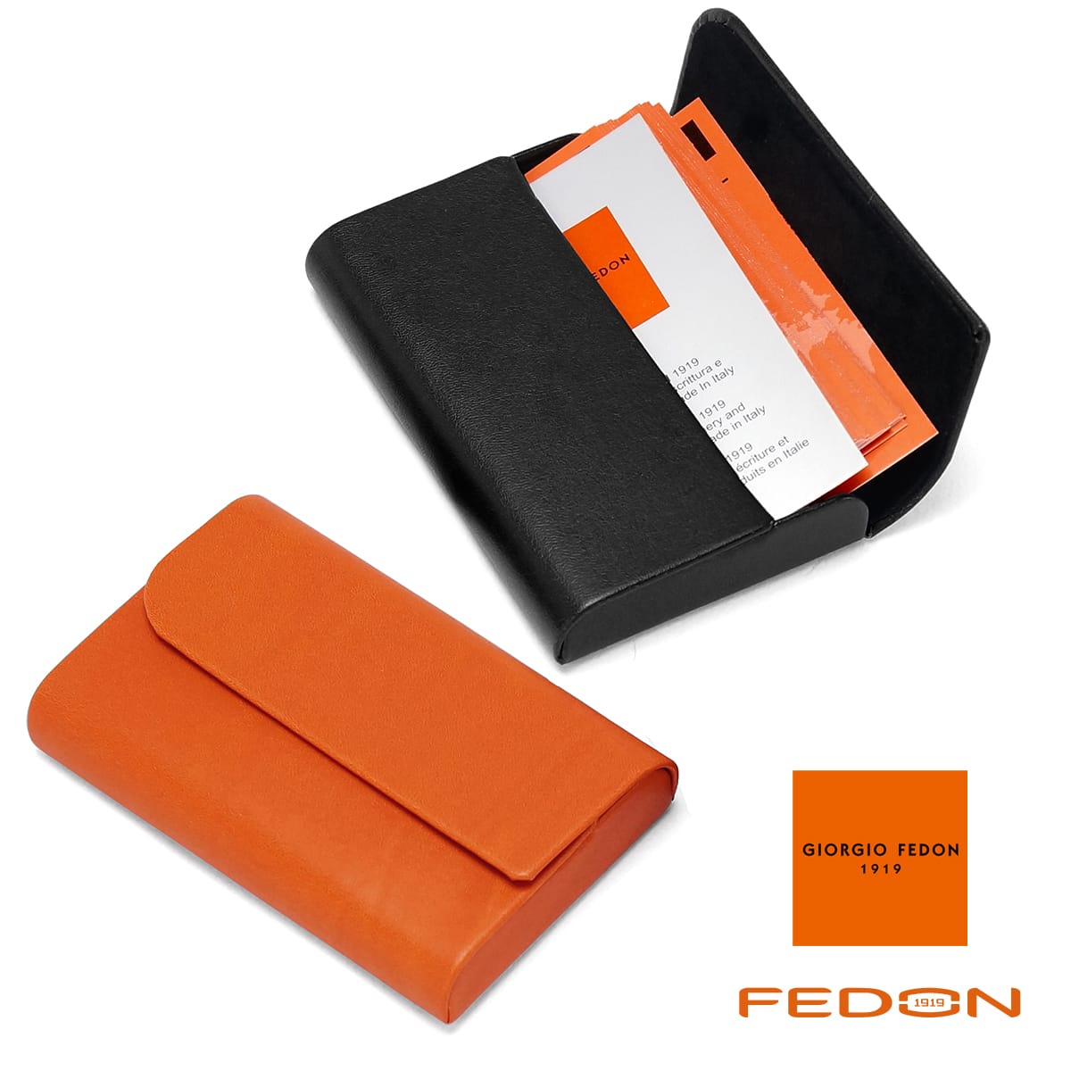 GIORGIO FEDON SMOOTH 名刺ホルダー M スムース イタリア製 名刺ケース 直輸入 名刺入れ シンプル おしゃれ ギフト メンズ レディース レザー 合成皮革 ジョルジオフェドン P-BGLIETTI