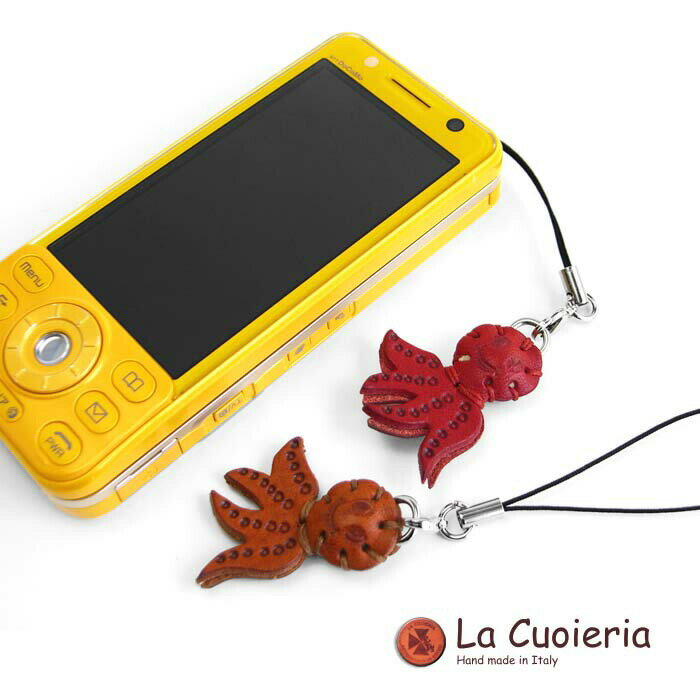 直輸入 イタリア インポート ラ クオイエリア La Cuoieria レザーストラップ タコ レディース メンズ スマホ 携帯 CE814