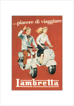 [【ISTITUTO FOTOCROMO ITALIANO / I.F.I】 ポスター33×44 LAMBRETTA MP1030] (ポスター)【ランブレッタ イタリア ビンテージポスター アートポスター インテリアポスター】【RCP】