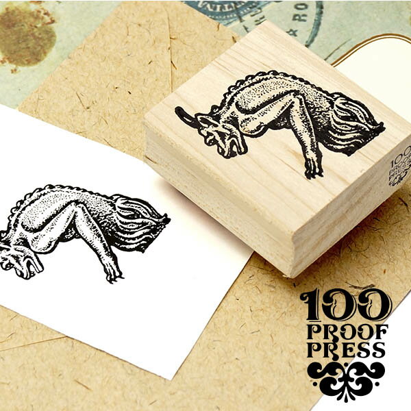 ラバースタンプ 100プルーフプレス 100 Proof Press #4561 ノートルダムガーゴイル Notre Dame Gargoyle はんこ アンティーク ヴィンテージ レトロ ヨーロッパ フランス パリ