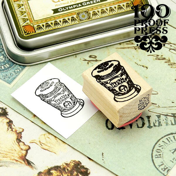 ラバースタンプ 100プルーフプレス 100 Proof Press #5167 軟膏 Freckle Cream はんこ アンティーク ヴィンテージ レトロ クラシック おしゃれ 美容クリーム 瓶のサムネイル