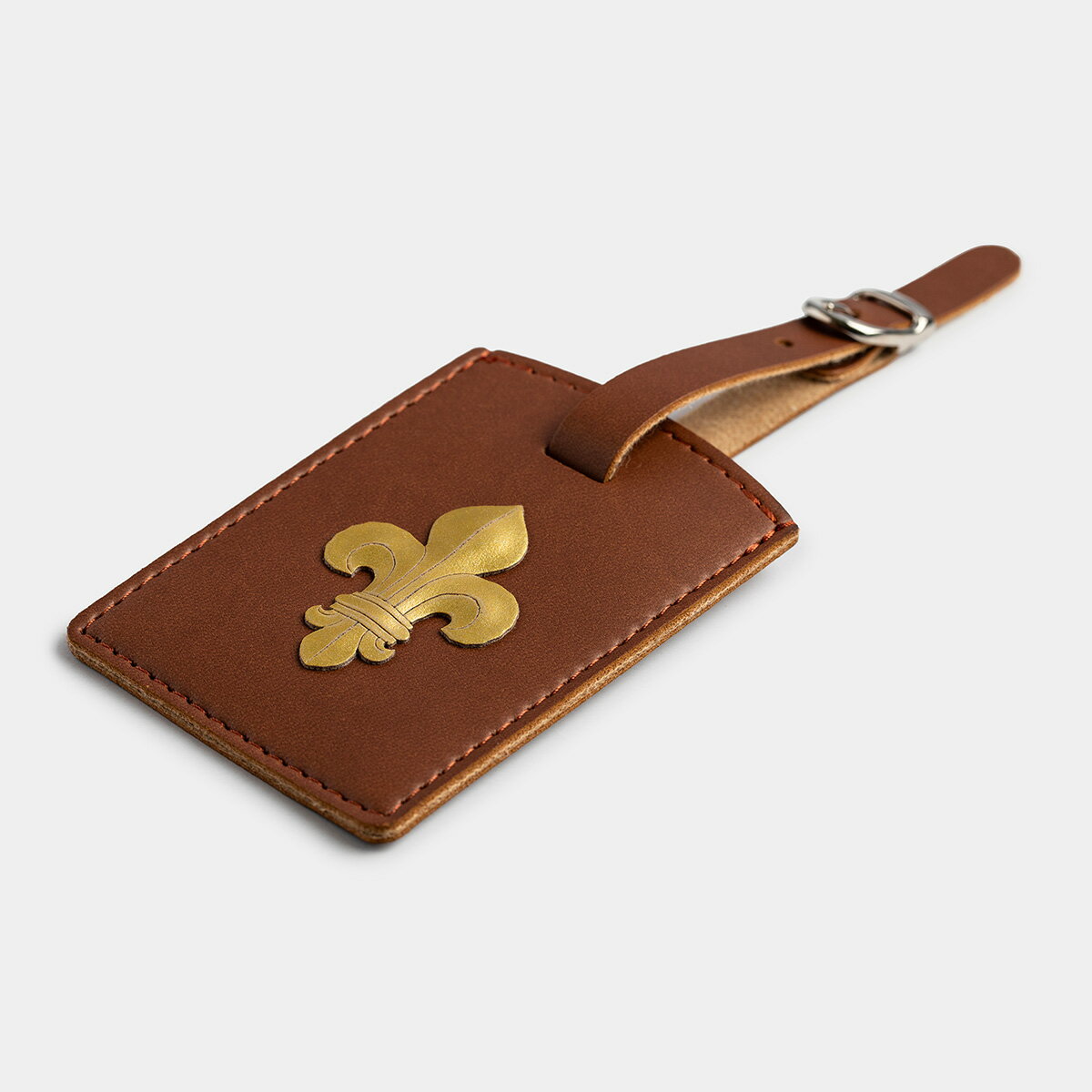 DALLAITI トラベルネームタグ Lily イタリア製 PT02ASG Eco Craft アップルレザー トラベル キャリータグ ネームタグ ネームホルダ...