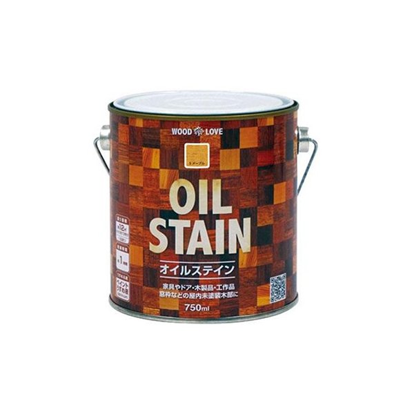 ペンキ 塗料 DIY オイルステインOILSTAIN750ml ニッペホームオンライン | 木部 DIY 浸透性抜群 油性塗料