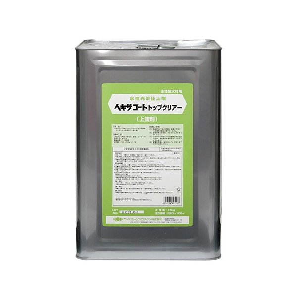 【スーパーセール30%OFF】ペンキ ペイント 塗料 ヘキサコートトップクリアー16kg ニッペホームオンライン | ベランダ・バルコニー・屋上床 防水水性上塗...
