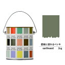 【スーパーセール対応 50%OFF】 ペンキ 水性塗料 DIY ROOMBLOOM Matte earthward 1kg 茶 ブラウン 日本ペイント | 水性...