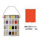 ペンキ 水性塗料 DIY ROOMBLOOM Matte possibility 4kg 赤 レッド 日本ペイント | 水性ペンキ 水性塗料 室内壁 壁紙 室内用ペイント 壁塗料 屋内 赤色塗料 缶塗装 ニッペ 模様替え天井 室内塗料 艶消し