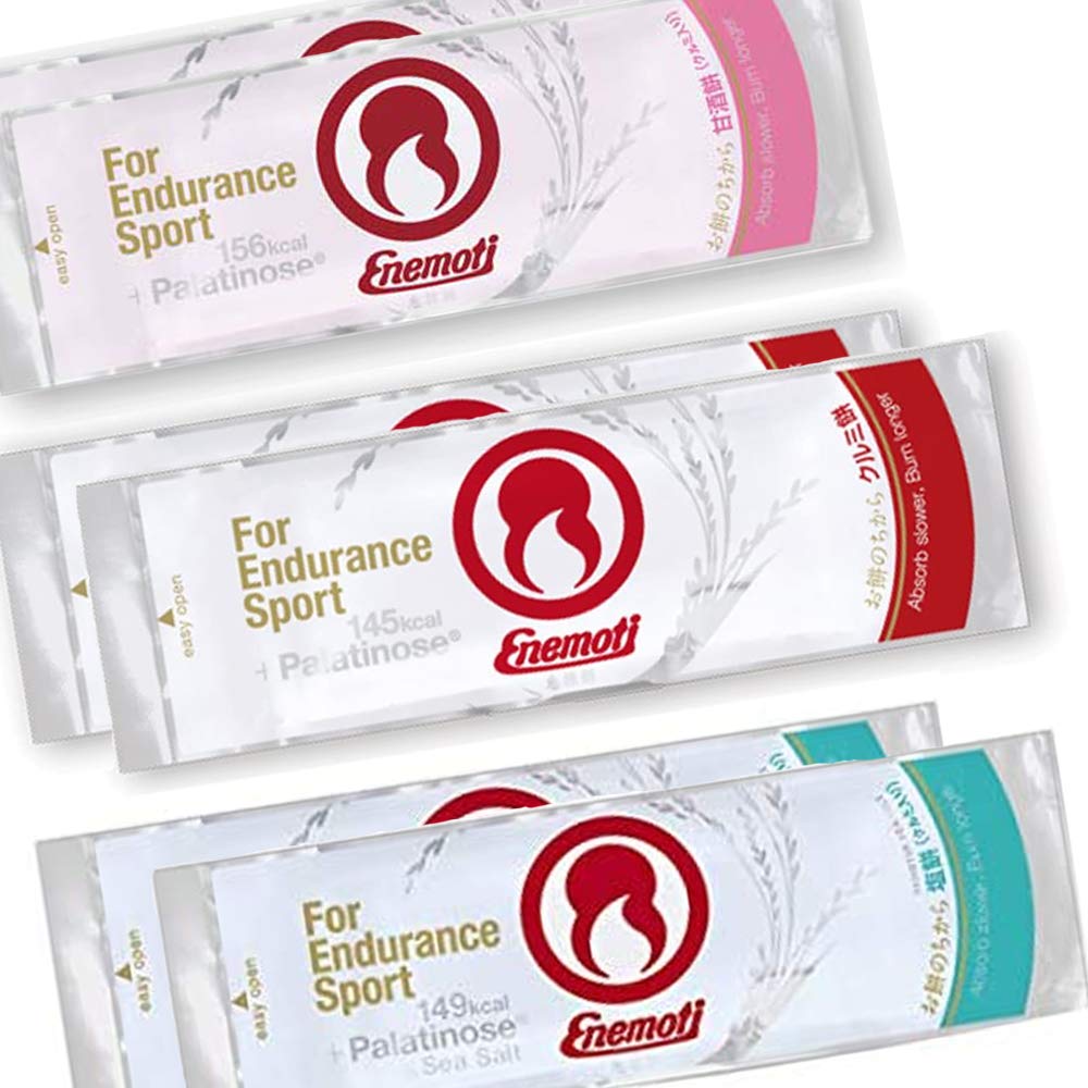 ENEMOTI(エネモチ) お試し6本セット(クルミ餅×2・塩餅×2・甘酒餅×2) トレイルランニング