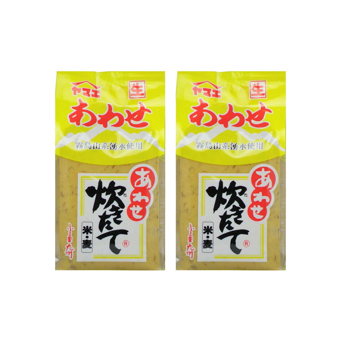 [ヤマエ食品] 味噌 炊きたて あわせ みそ 1kg×2個セット /宮崎 醤油 甘い しょうゆ たれ 万能 味噌 みそ 麦