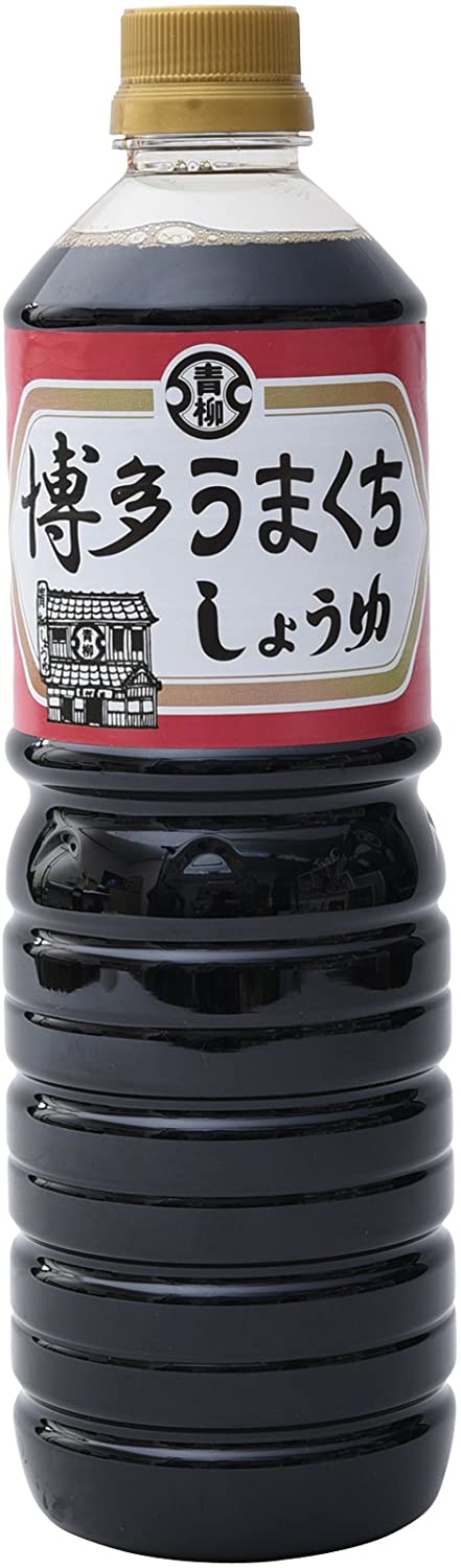 [青柳醤油] 徳うまくちしょうゆ 1L 博多 醤油 濃口 甘口 老舗 九州 福岡 うすくち 淡口