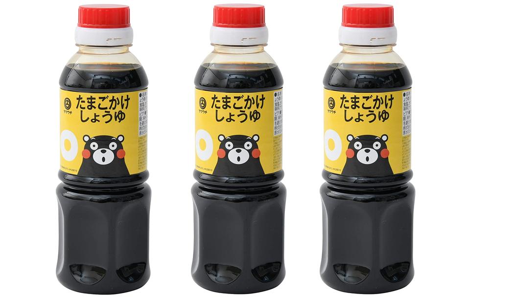 [山内本店] 醤油 クマモン たまごかけしょうゆ 300ml×3本セット /九州 熊本県 菊池 菊陽 老舗 醸造元 醤油 しょう油