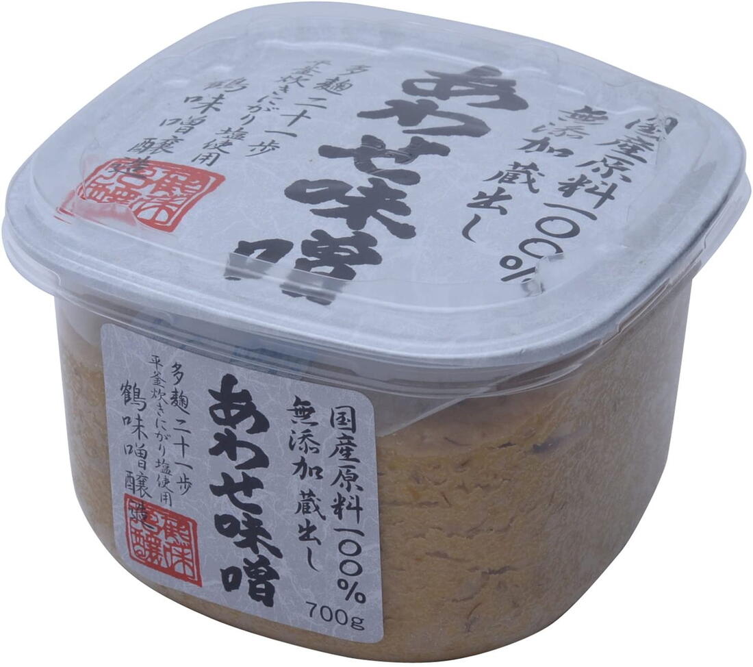 味噌 [鶴味噌醸造] 蔵出し保存料 無添加あわせ カップ 700g /国産 福岡県 九州 ツルみそ 白 合わせ味噌..