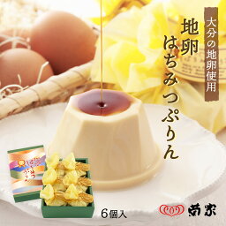 [菊屋] 地卵はちみつぷりん 6個 お土産 お菓子 おやつ お取り寄せ グルメ ギフト