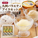 送料無料  アイスクリーム 九州バラエティアイスセット カフェ・オ・レ アイス110ml、デコポンサワーアイス110ml、九州ミルク＆チョコチップアイス110ml 各3個 /カップアイス カフェオレアイス ギフト プレゼント お祝い お礼 母の日 父の日 熊本県