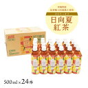 送料無料 [宮崎県農協果汁(サンA)] ドリンク 【ケース販売】日向夏 紅茶 500ml×24本 ひゅうがなつ 紅茶 すっきり 爽やかな味わい まとめ買い 箱買い 差し入れ 備蓄