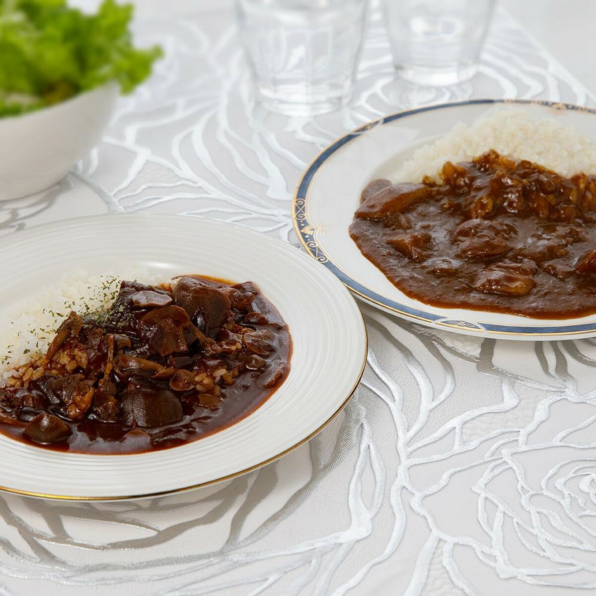 送料無料 レトルト・FD 神奈川「横浜ロイヤルパークホテル」監修 カレー＆ハヤシビーフセット 24食(野菜入りビーフカレー200g×12、野菜ときのこのハヤシビーフ180g×12) /グルメ ハヤシライス カレーライス レトルト ギフト 贈り物 プレゼント nipponmarche-10030376 にじデパート楽天市場店 サンプル画像2