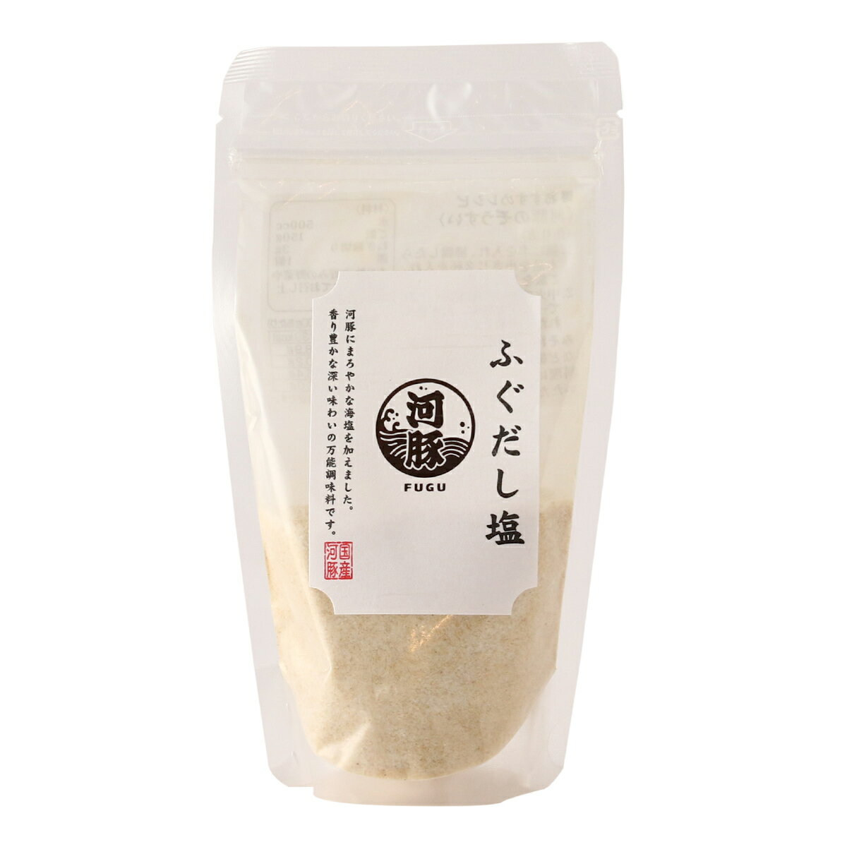 [はぎの食品] だし塩 ふぐだし塩 160g 国産 フグ 粉末 旨み 凝縮 コク深い 調味料 万能 みそ汁 茶碗蒸し 天ぷら塩 付け塩 使い方色々 トッピング アレンジ