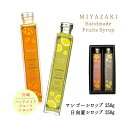 [創未家] シロップ 宮崎ハンドメイドシロップ箱入 2本入 マンゴー250g・日向夏200ml /日向夏/マンゴー/シロップ/炭酸水/自然派/割材/炭酸水/お酒/希釈用